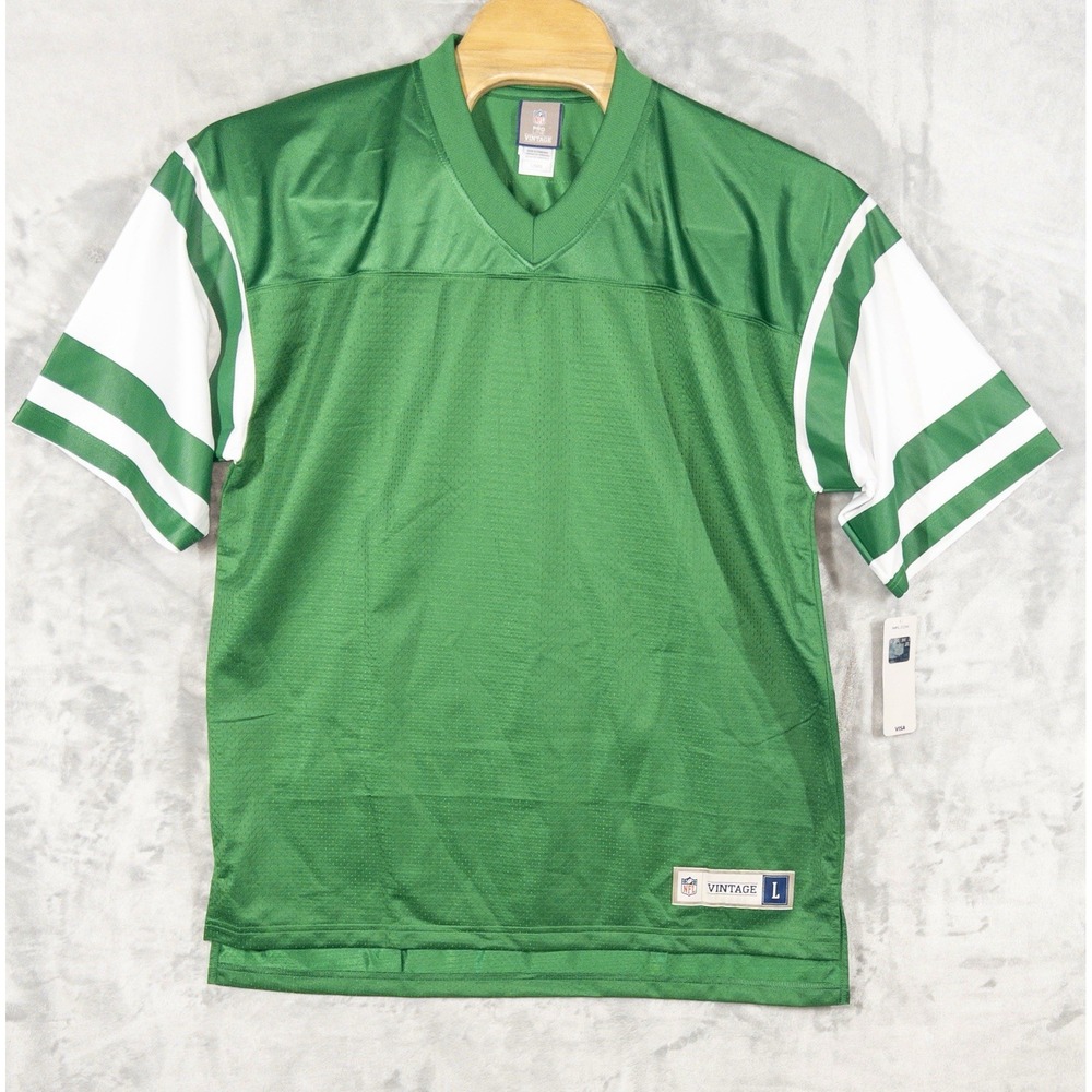 NWT‎ NFL Pro Line Vintage New York Jets Football Jersey Blank Mens Large